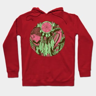Pink and Mint Dream Falcon Hoodie
